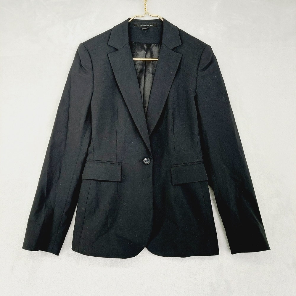 Express Design Studio Black One Button Blazer P517